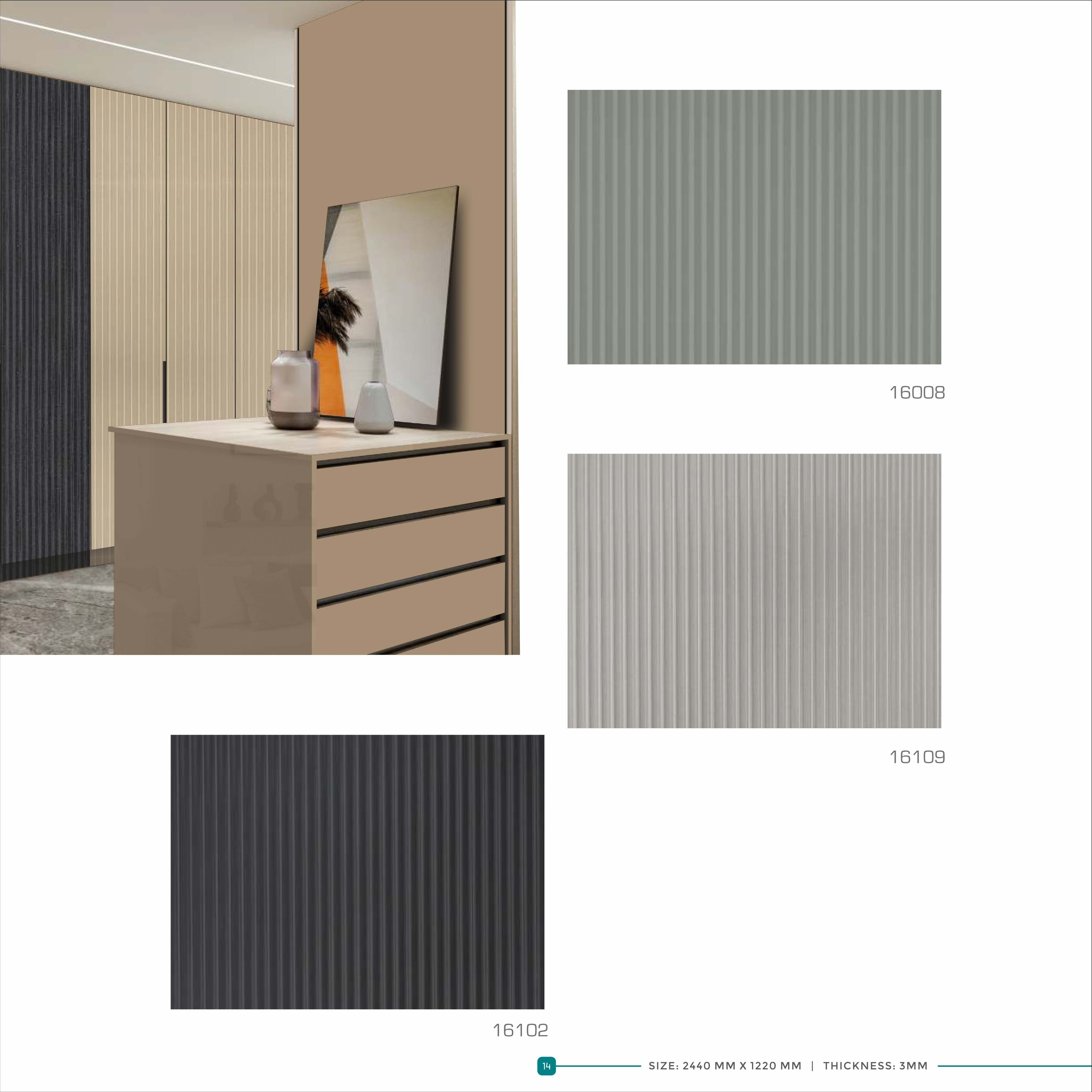 Fluted Acrylic