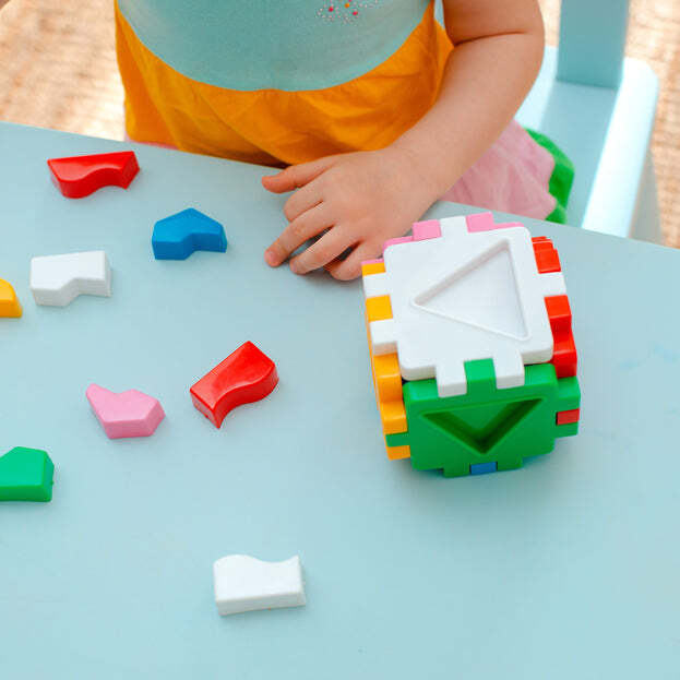 Multi-color Childrens Educational Toys Kids 3-12 Years Old 4 Pc Set Of Digital Block Building Blocks (4370)