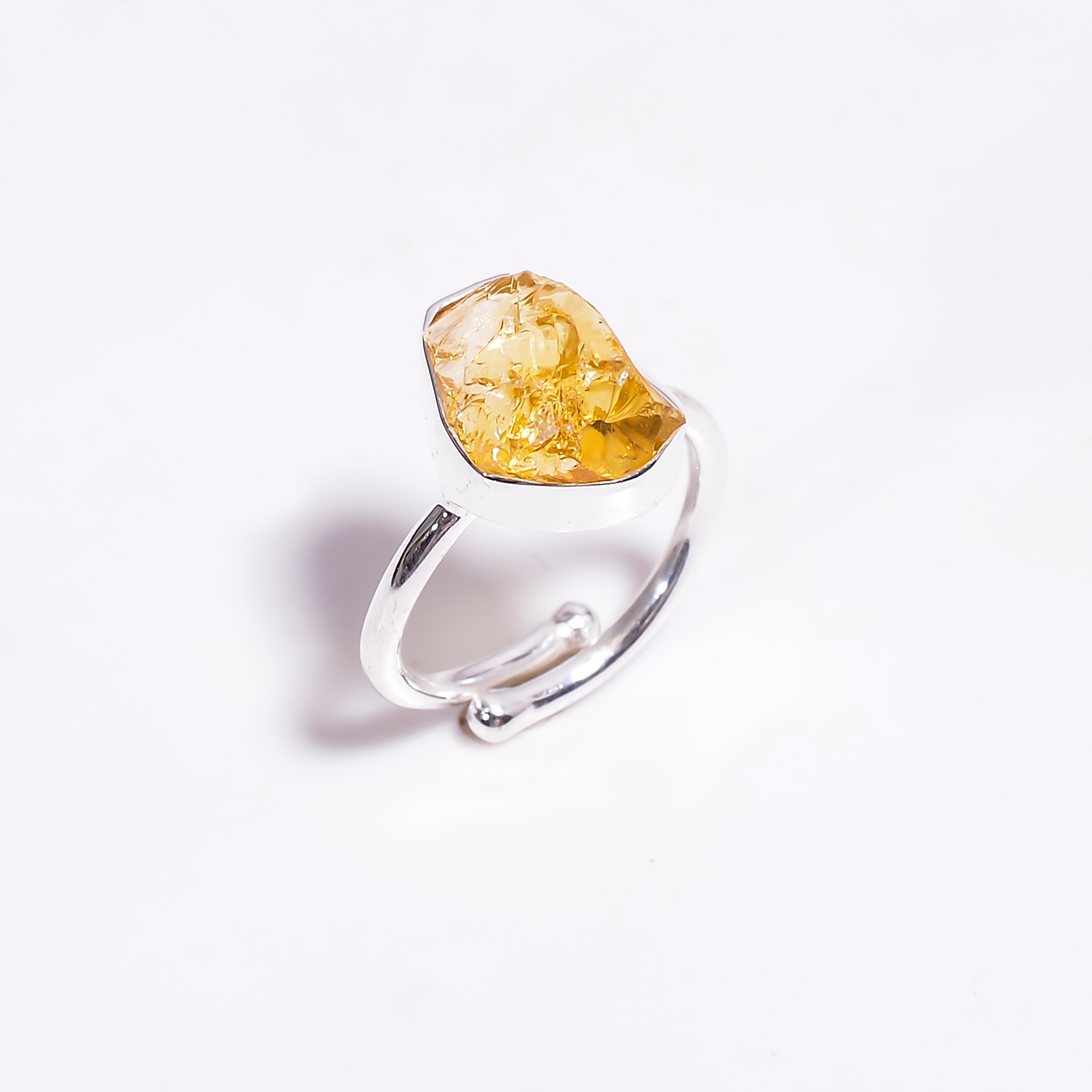 Natural Birthstone Rings 925 Sterling Silver Adjustable Ring