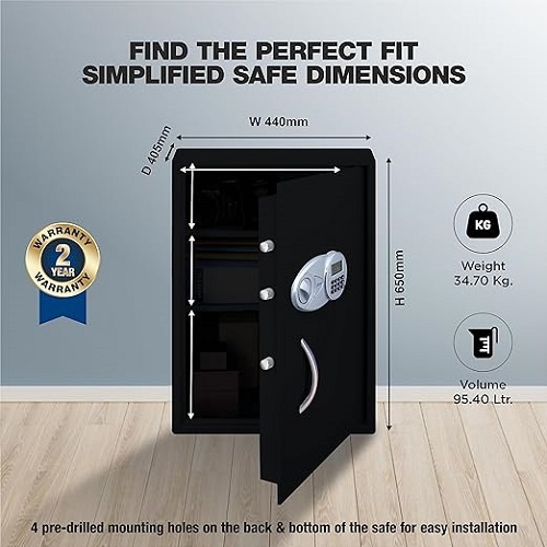 Electronic Safe - Color: Grey-black