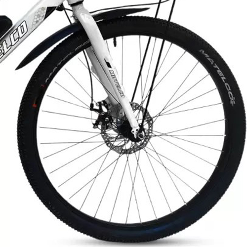 Matelco Unisex Fea26 White Single Speed 26 Inches 27 Gear Lithium-ion (Li-ion) Electric Cycle - Gender: Male