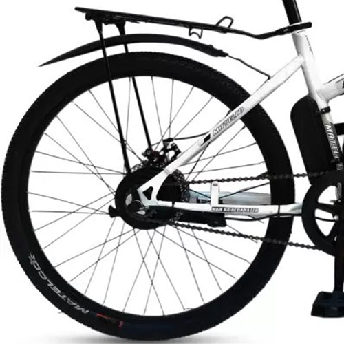 Matelco Unisex Fea26 White Single Speed 26 Inches 27 Gear Lithium-ion (Li-ion) Electric Cycle - Gender: Male