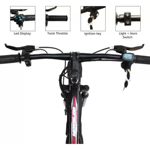 Matelco Urbano Electric Bicycle 26 Inch With Double Disc Breakes (Black) 26 T Mountain Cycle - Gender: Male