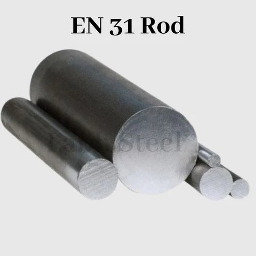En31 Round Alloy Steel Bars - Color: Silver