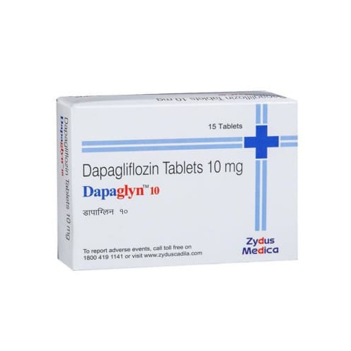 10mg डैपाग्लिफ्लोज़िन टेबलेट्स