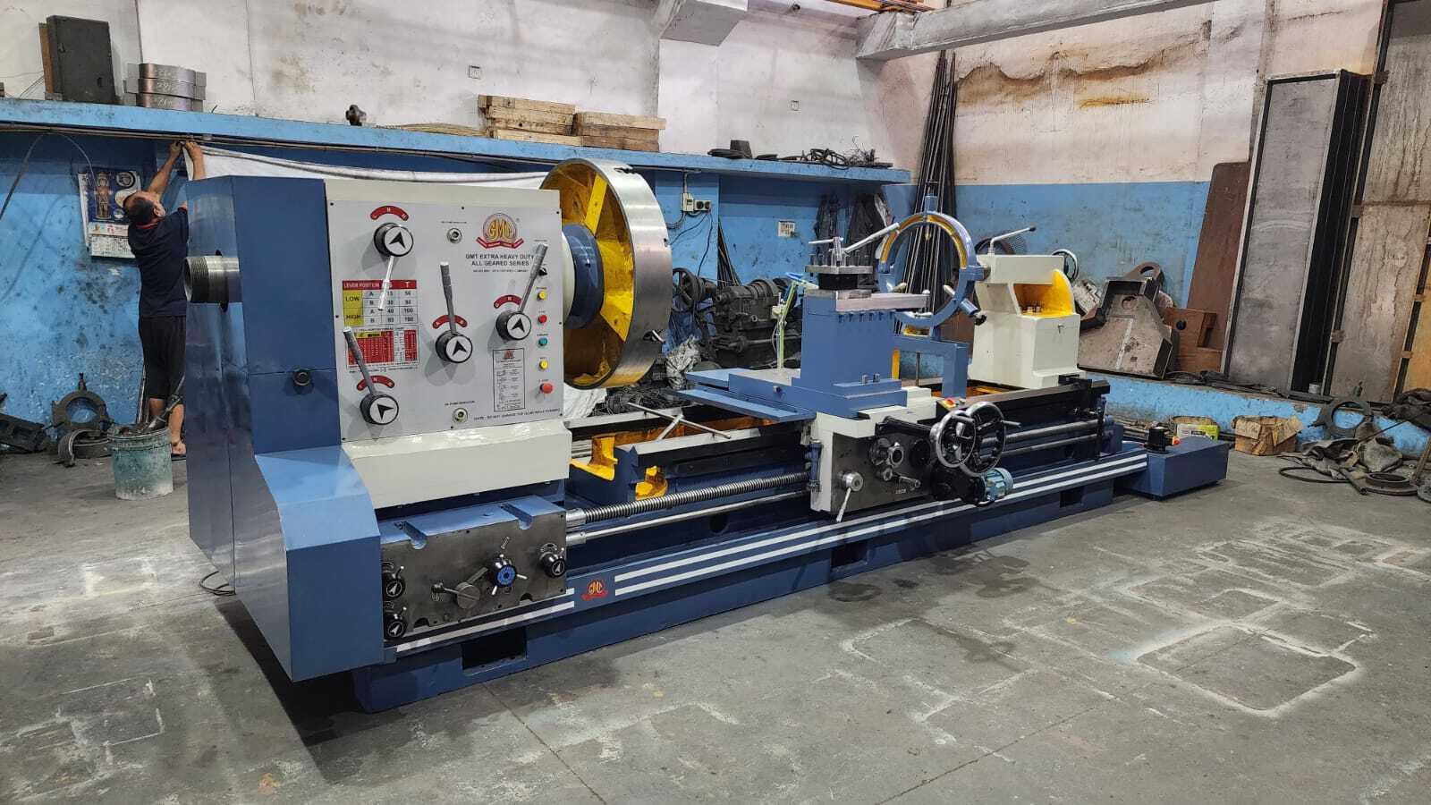 Automatic 14 Feet Extra Heavy Duty Gear Head Lathe Machine