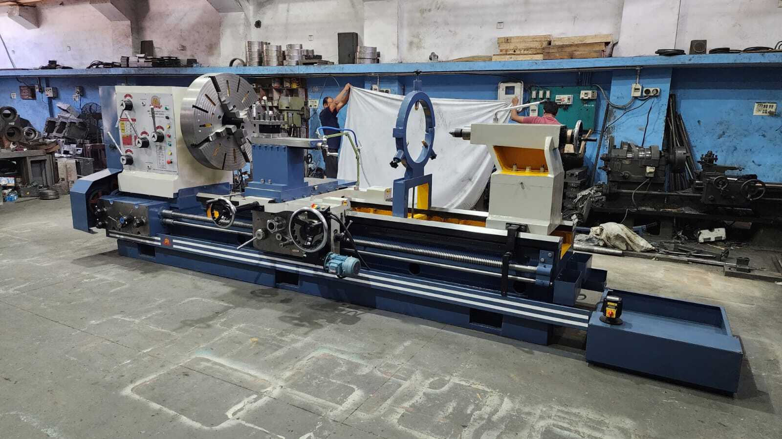 Automatic 14 Feet Extra Heavy Duty Gear Head Lathe Machine