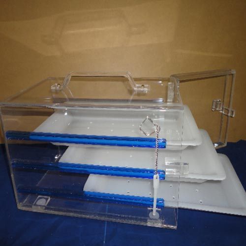 Acrylic Formaline Chamber - Acrylic Material, Clear Transparency, 1500ml Capacity, Air Tight Seal For Enhanced Preservation | Ideal For Laboratory Use