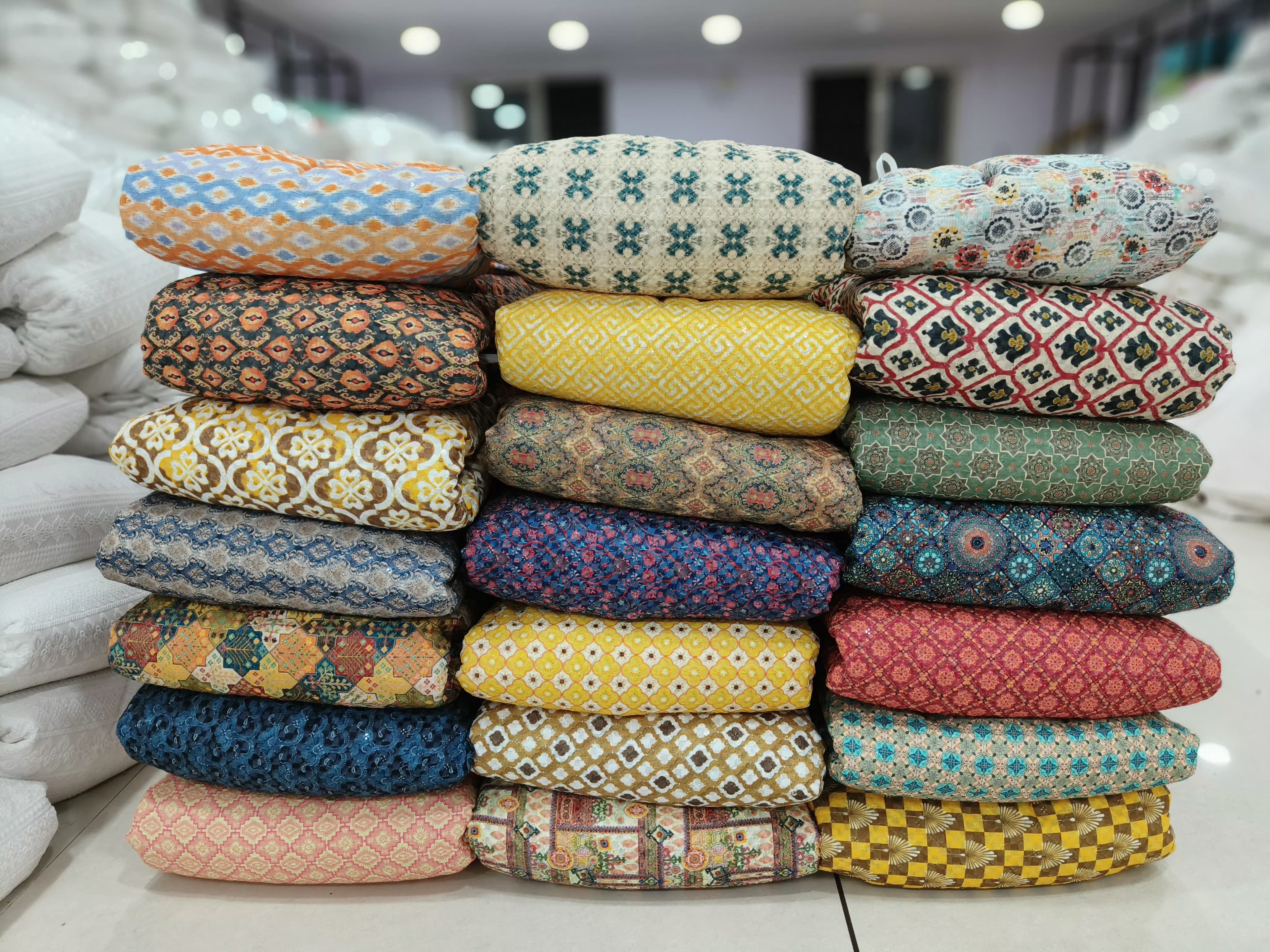 Pc Cotton Sequence With Digital Print