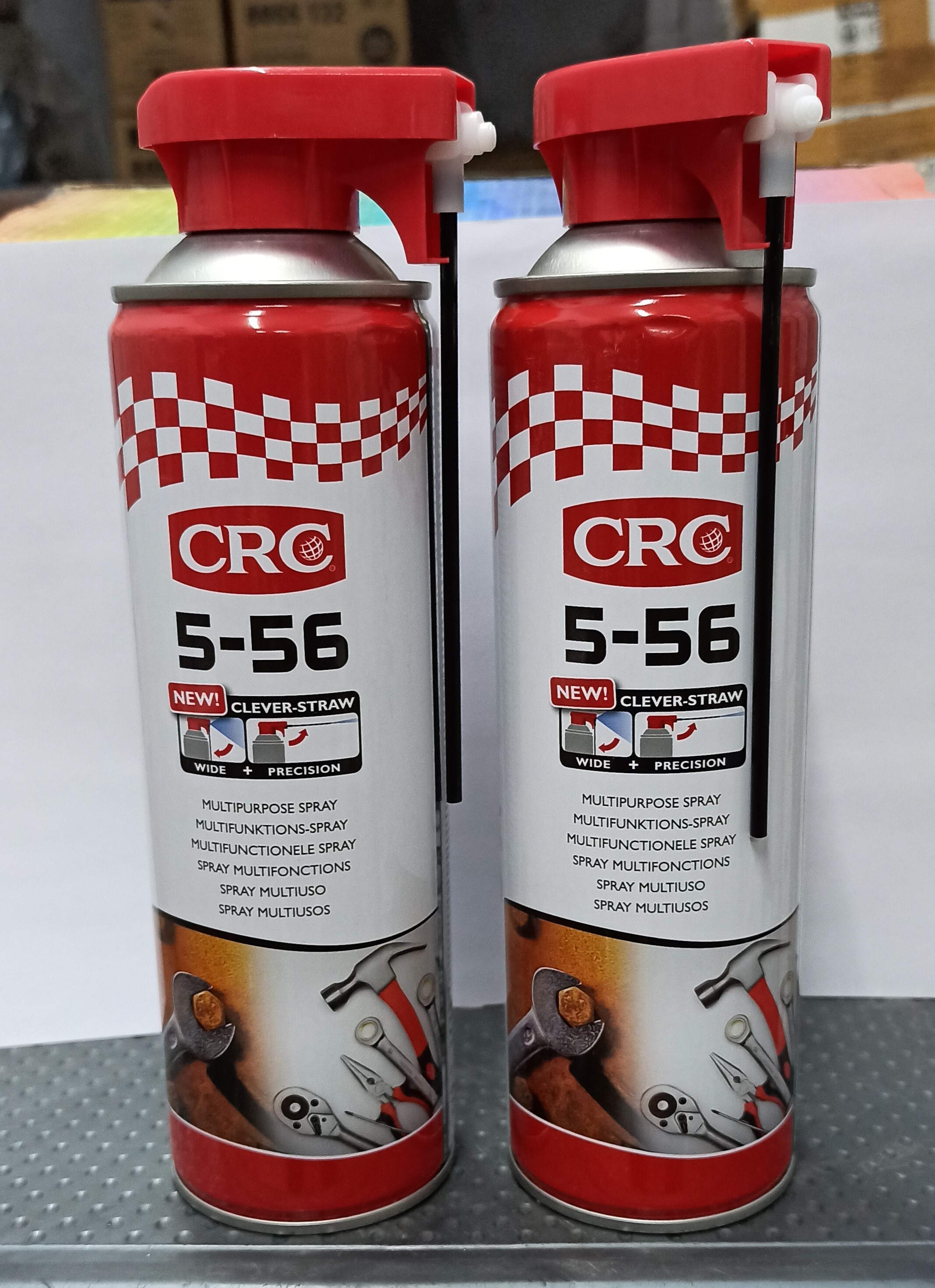 Crc 5 56 Multi Purpose Lubricant Spray - Steel, Round Spray Bottle | Quickly Penetrates, Displaces Moisture, Restores Smooth Action, Protects From Rust
