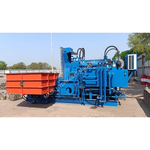 Blue Super Jumbo Triple Action Hydraulic Scrap Baling Press