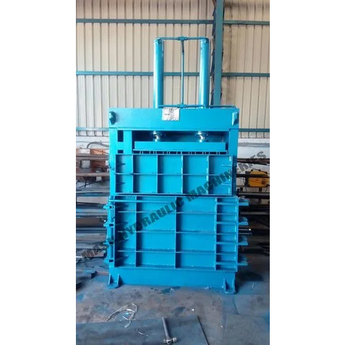 Aluminium Section Hydraulic Scrap Baling Press Machine - Different Sizes Available, Blue Color, New Condition, Industrial Usage, Hydraulic Power Source