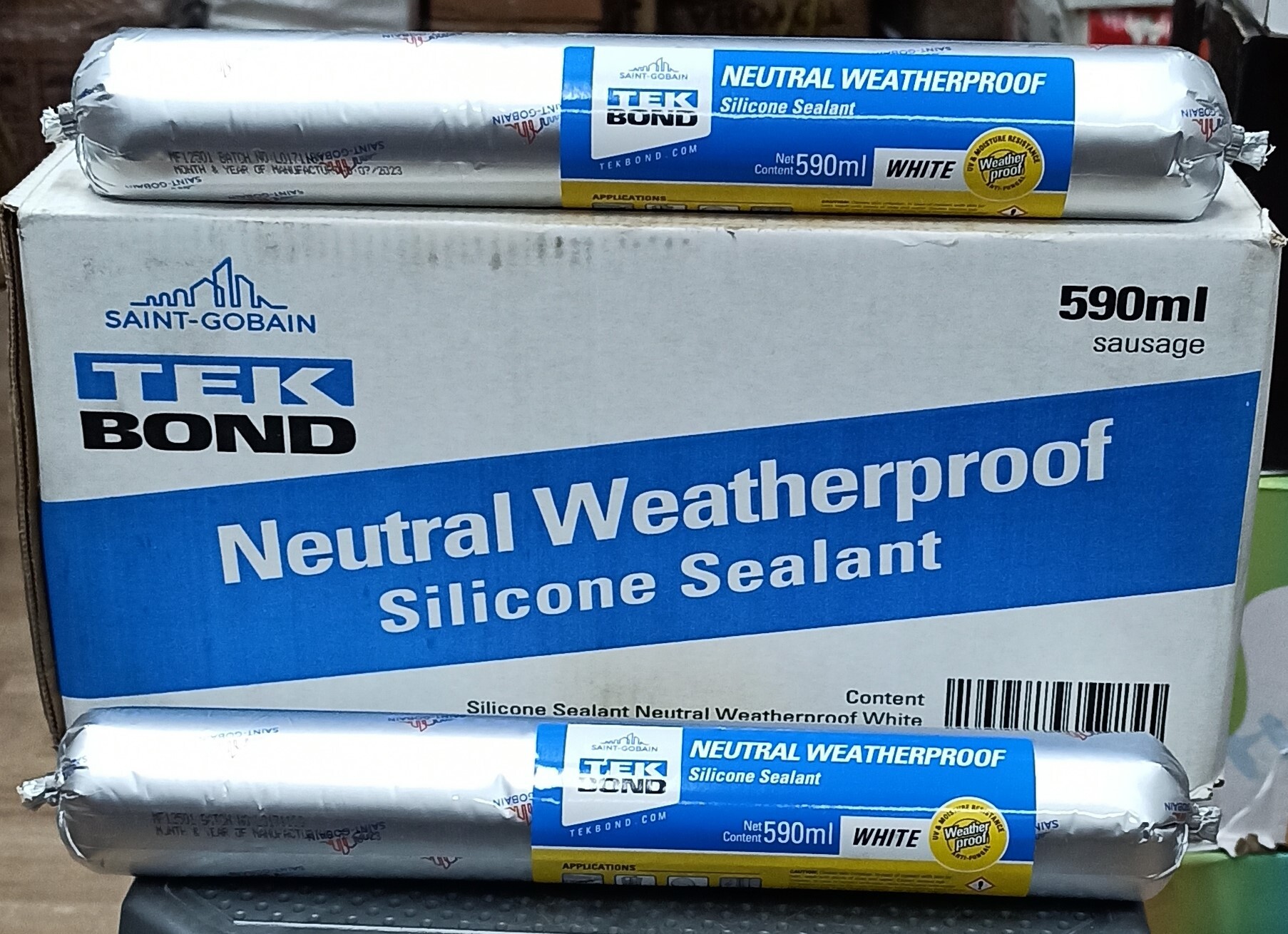 Tek Bond Neutral Plus Whether Proof Silicon Sealant Pouch 590 Ml Application: Window