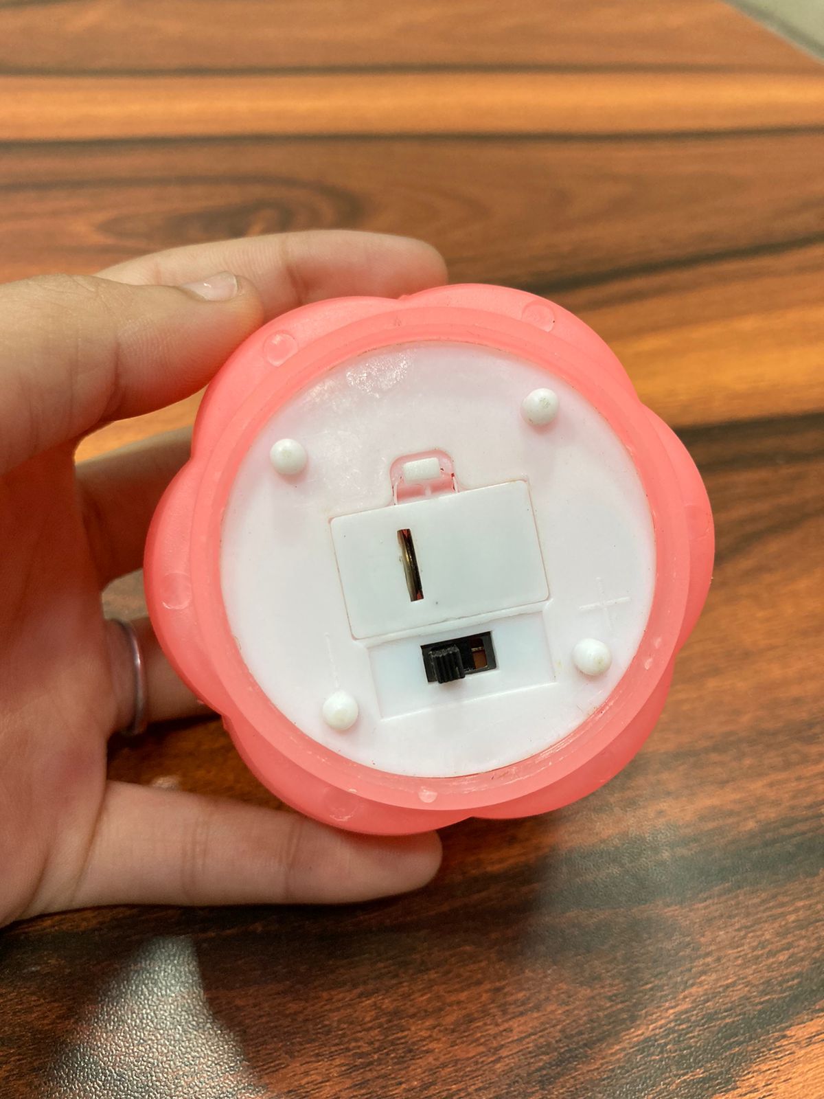 Led Flower Light - Plastic Material | Pack Of 3 Safe Pink Led Lights For Kid-friendly Diwali And Holiday Decor