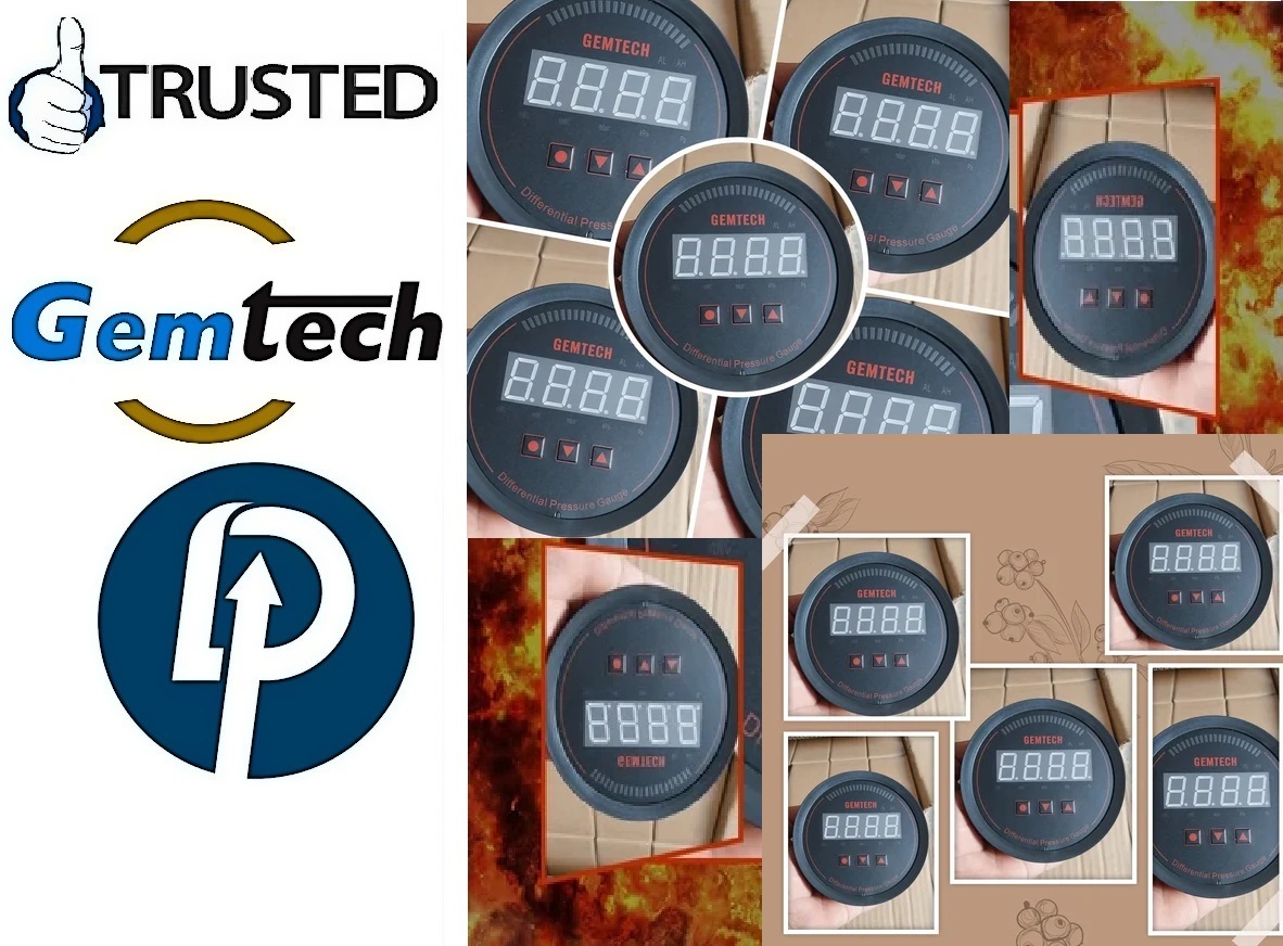 Gemtech Series 3000 Digital Pressure Gauge Range 0 To 0.600 Mbar