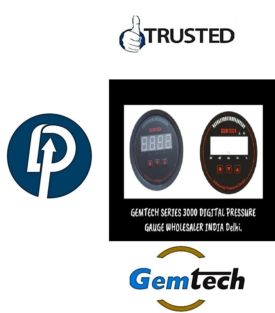 Gemtech Series 3000 Digital Pressure Gauge Range 0 To 0.600 Mbar