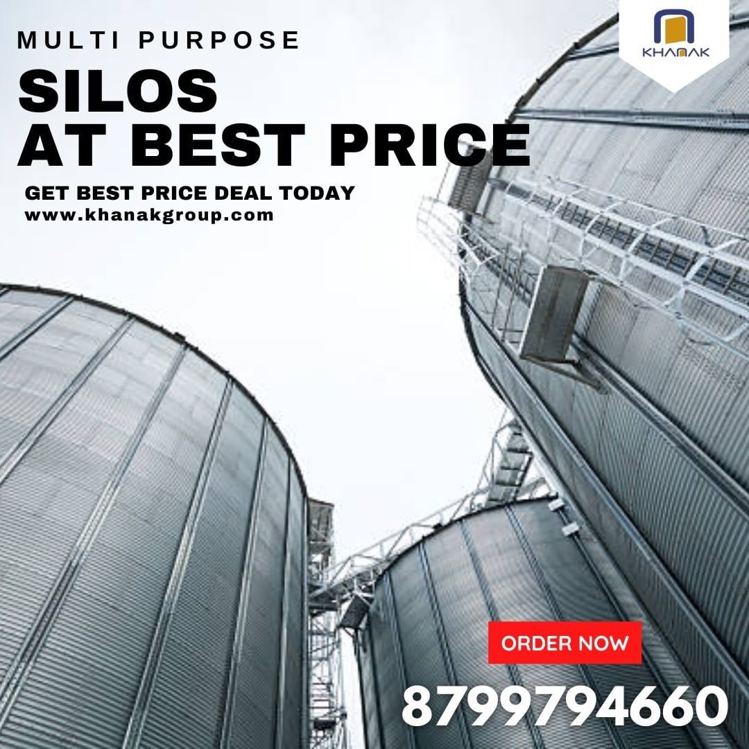 Stainless Steel Silos - Cylindrical Design | 1-year Warranty, Durable Construction