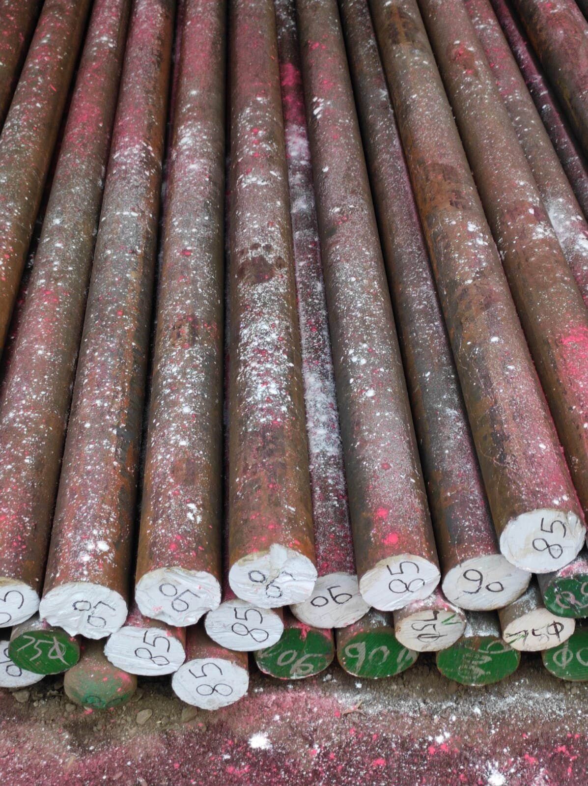 Ms Round Bar - Diameter 90mm, Length 6m | Alloy Sae 1018, Mill Finish, Tolerance 1mm, End Protector With Plastic Pipe Cap, Standard Jis
