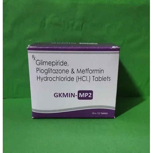 Glimepiride, Pioglitazone, And Metformin Hcl Er Tablets - 500 Mg | General Medicines, Cool & Dry Storage, Physician-directed Usage