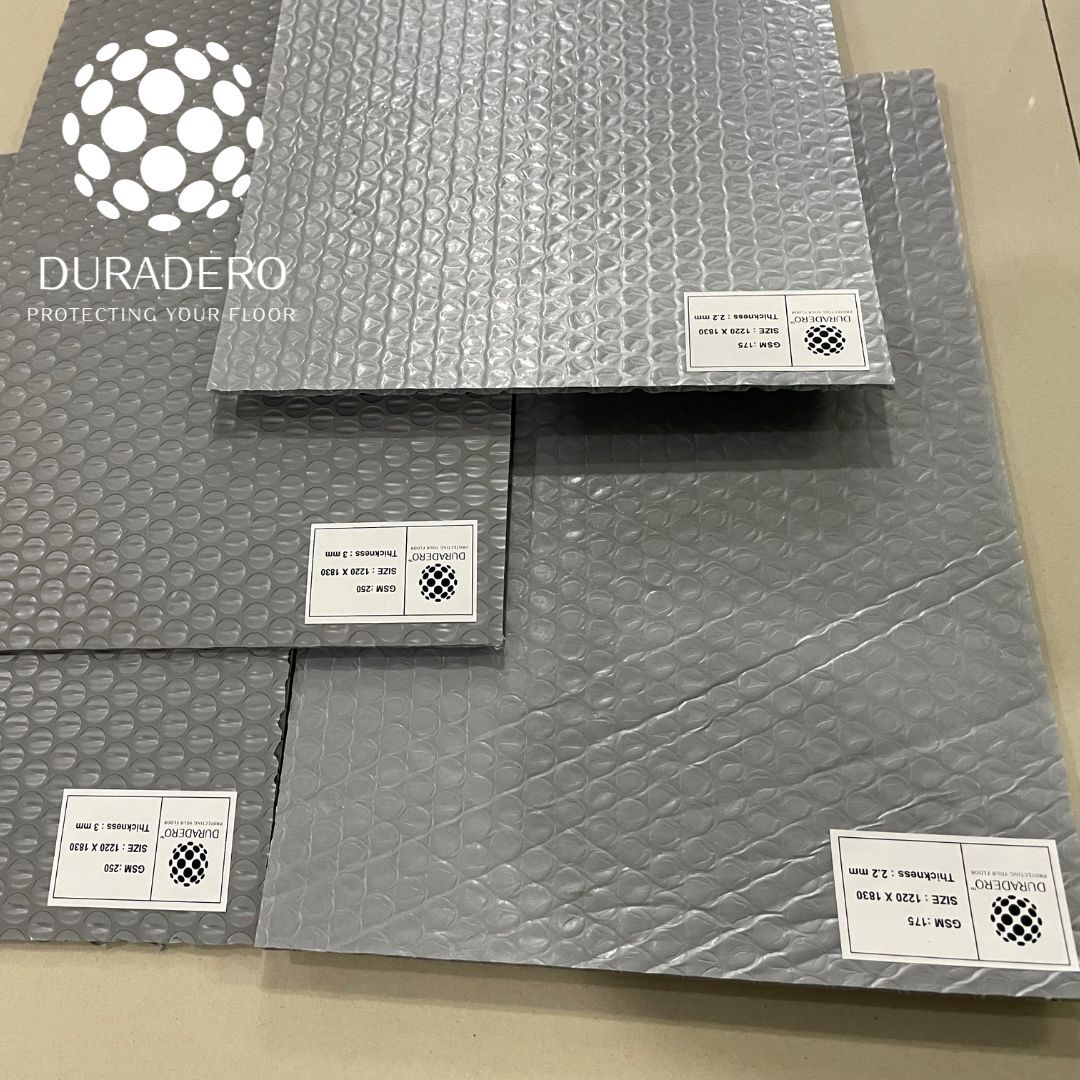 Duradero Floor Protection Sheet - 250 Gsm, 6' X 4' Smooth Polypropylene Material For Effective Floor Safety