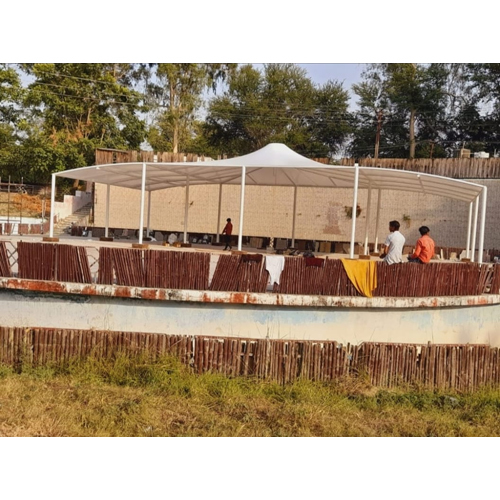 Outdoor Conical Structure - PVC Window, Glazed Tile, Sandwich Panel, Concrete Floor, Steel Roof | Weatherproof, Easy Assembly, Durable Shelter