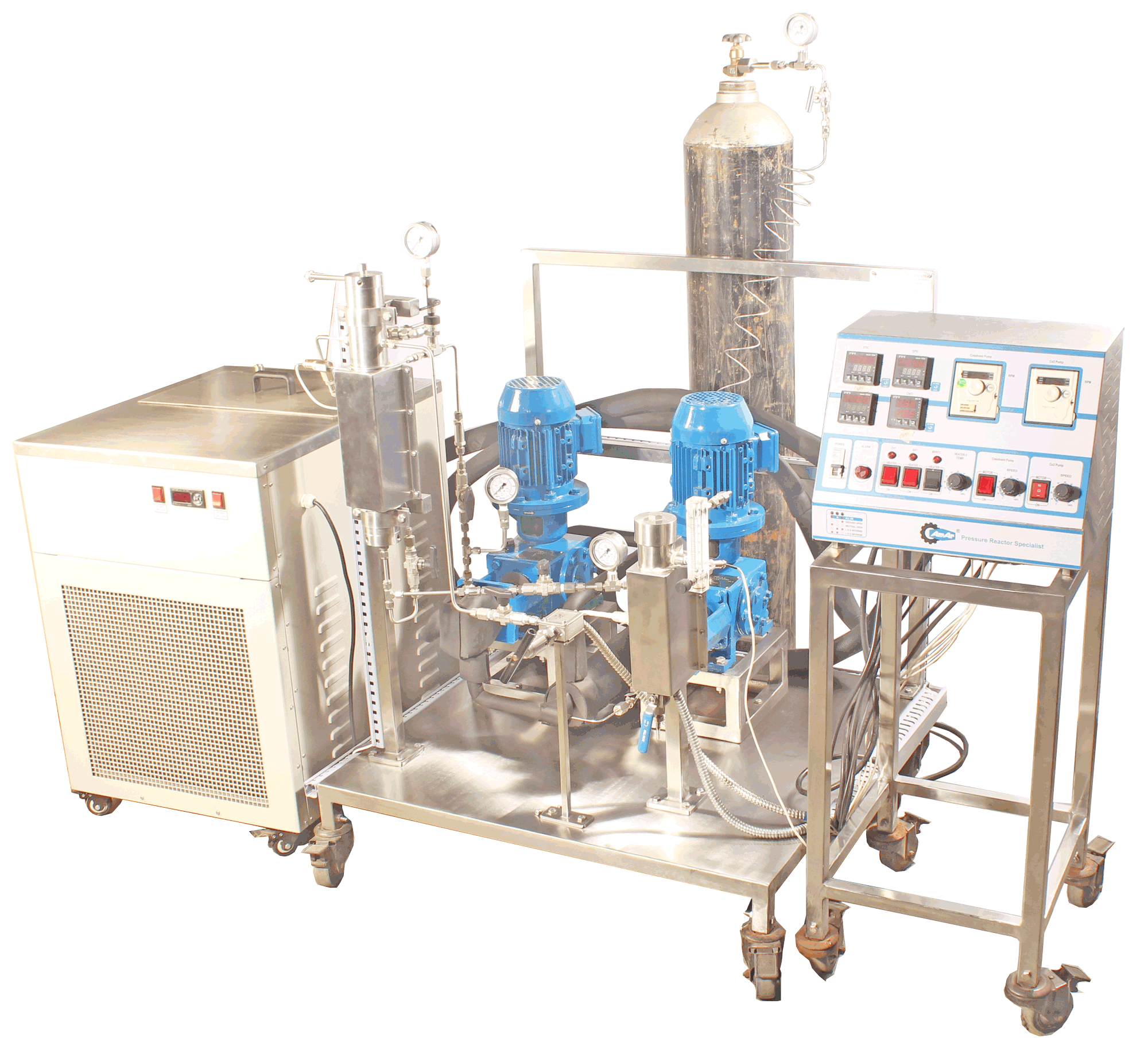 Supercritical Fluid Extraction - Mild Steel, 100 Ml To 1000 Ltr Volume Range, Up To 700 Bar Pressure | Automatic Plc Control, Electric Drive, Ce & Csa Certified