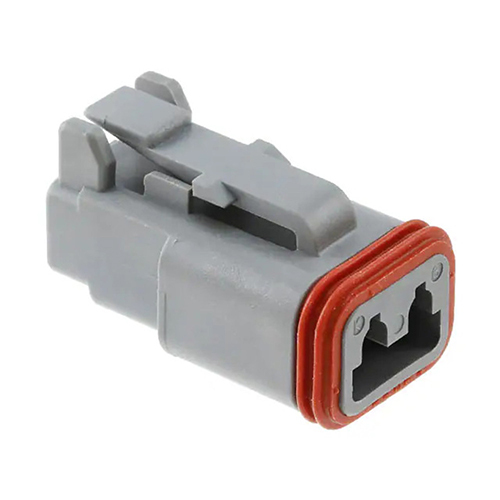 2WF DT Connector - Industrial Gray Design | 1-Year Warranty, Ideal for Automobile Applications