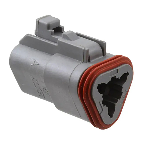 3WF DT Connector - Industrial Grade | Gray, Automobile Application, 1-Year Warranty