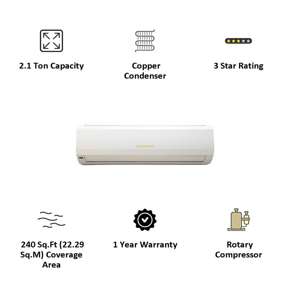 O General Split Air Conditioner - Color: White