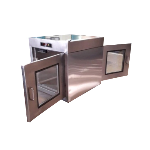 Static Pass Box - Stainless Steel, 610 x 610 x 610 mm | Rust-Proof, Polished Finish, Easy Maintenance, Contamination-Free Environment