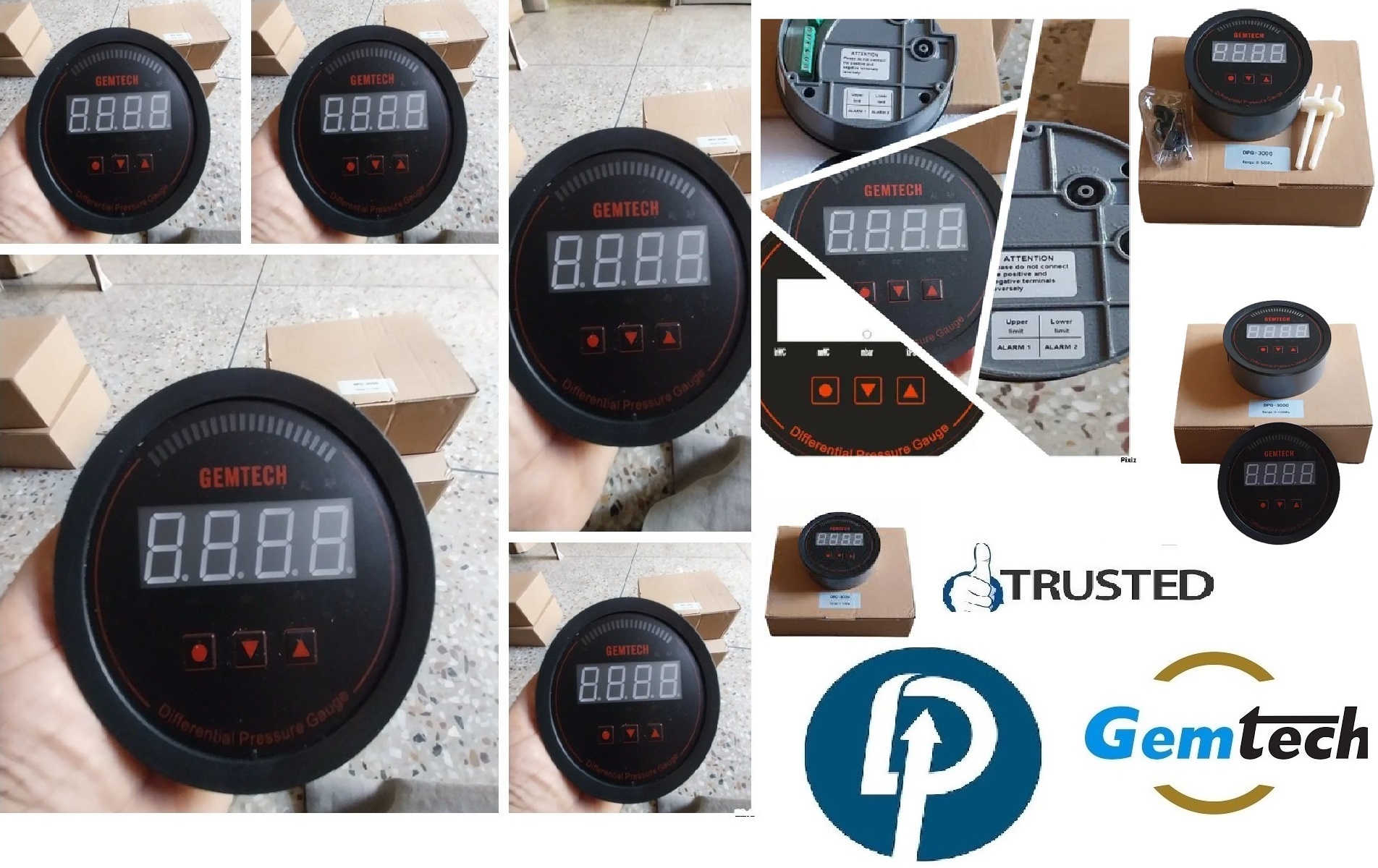 Gemtech Digital Pressure Gauge Wholesalers Dealers India By Nanded Maharashtra - Accuracy: +-1 %