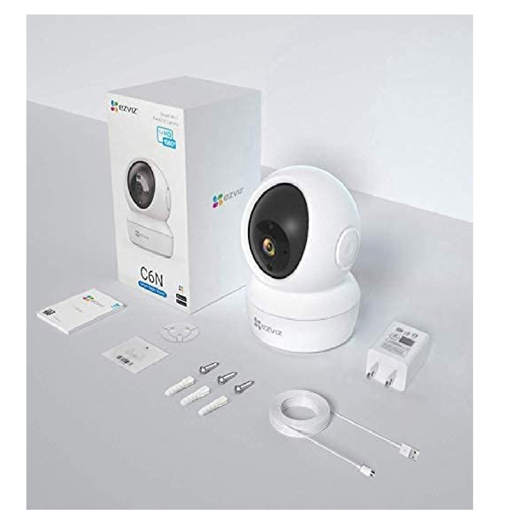 Hikvision Wifi 1080p Fhd 2mp 360a Viewing Area Security Camera -White
