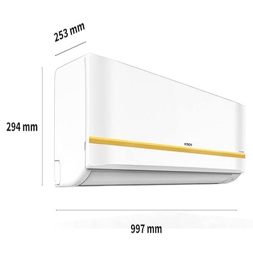 Hitachi Split Ac - 1.5tr Inverter Compressor, 5 Star Energy Rating, Copper Condenser Coil, Super Silent Operation, Auto Restart, Lcd Remote Control