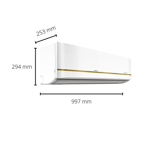 Hitachi 1.5 Ton 5 Star Split Inverter Air Conditioner - White, Wall Mounted | Inverter Technology, Tropical Rotary Compressor, Dust & Anti-bacterial Filters, Copper Condenser, 1+4 Year Warranty