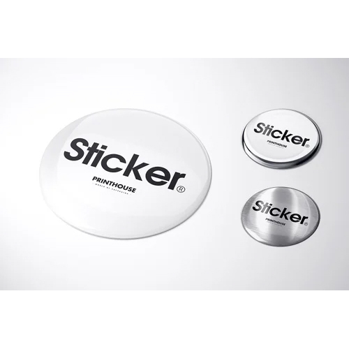 Multicolored Epoxy Dome Sticker