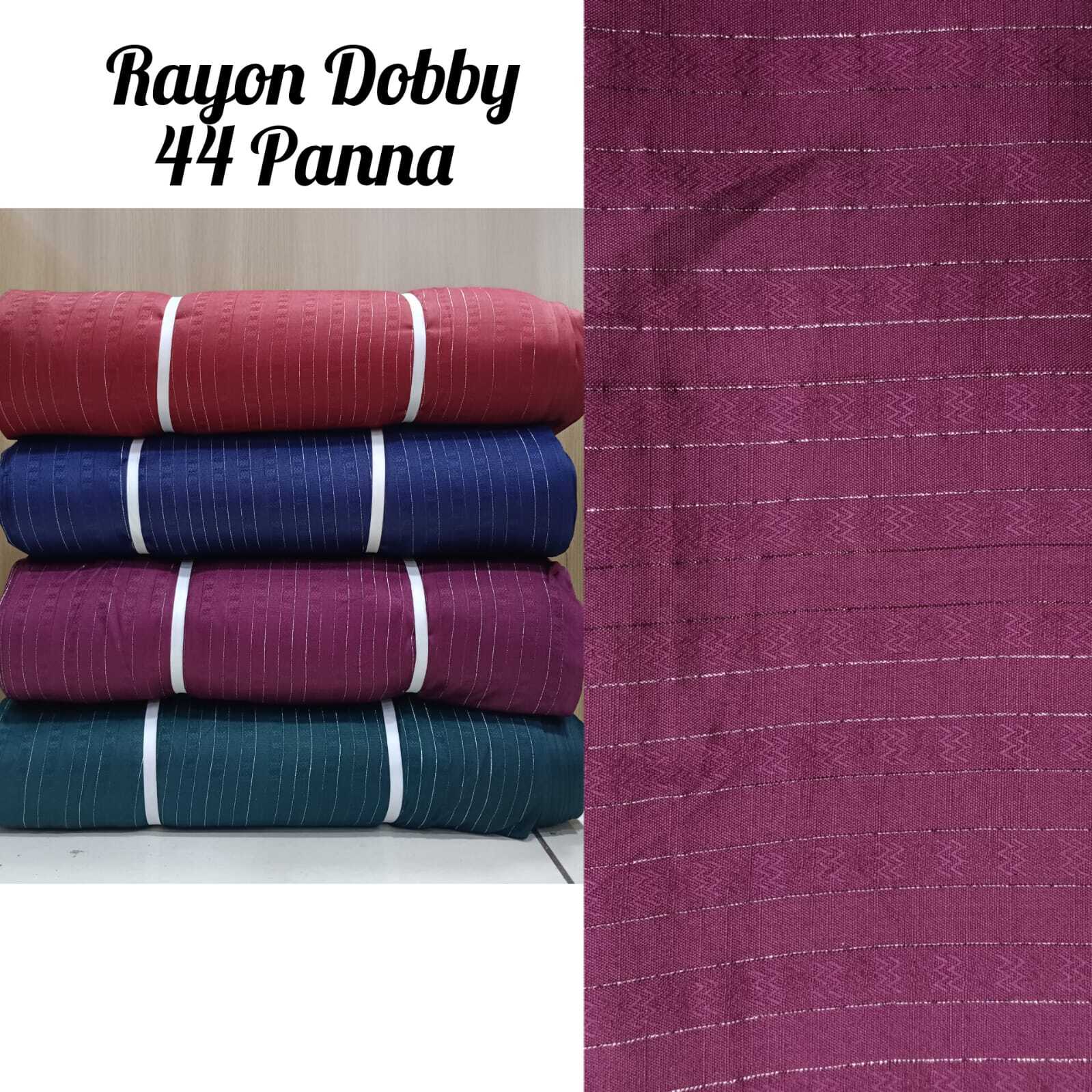 Rayon Dobby Fabric - 100% Cotton, Width 44 Inches | All Color Options Available, Soft And Durable Weave