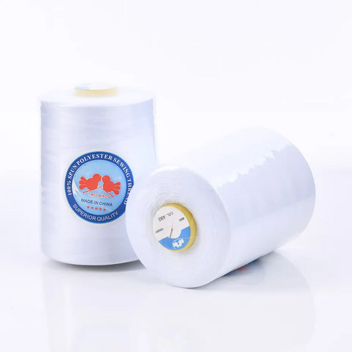 Sewing Thread 100% Spun Polyester Sewing Thread 10000Y White Sewing Thread - Attributes: Low Shrinkage