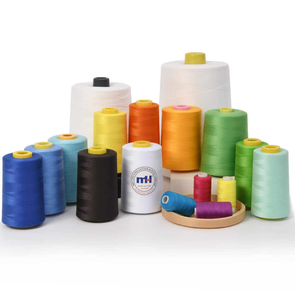 Sewing Thread 100% Spun Polyester Sewing Thread 10000y White Sewing Thread - Attributes: Low Shrinkage