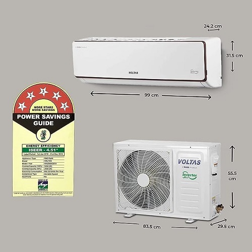 Voltas Domestic Split Air Conditioner - Color: White