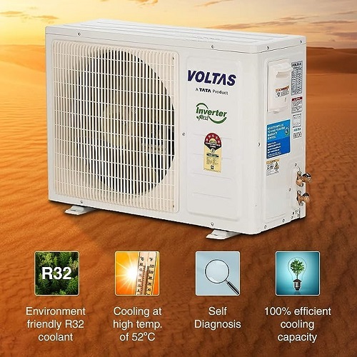 Voltas Domestic Split Air Conditioner - Color: White