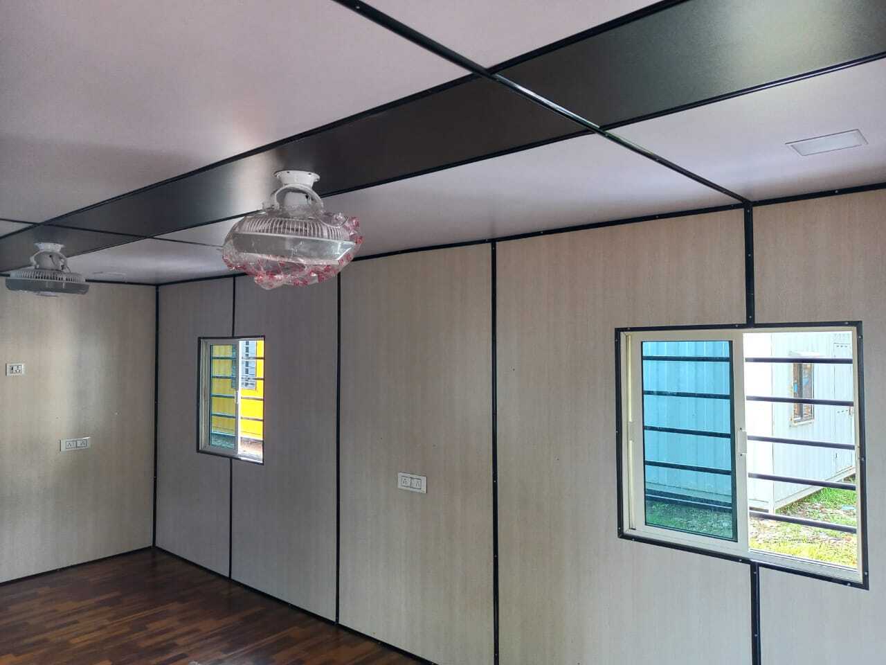 Ms Portable Cabins - Color: White And Blue