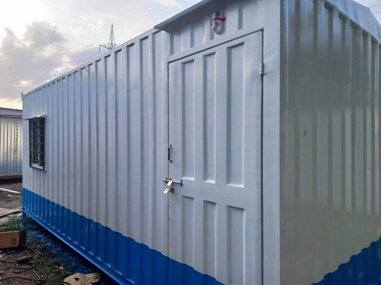 Ms Portable Cabins - Color: White And Blue