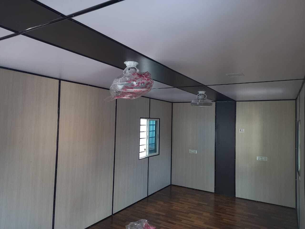 Ms Portable Cabins - Color: White And Blue