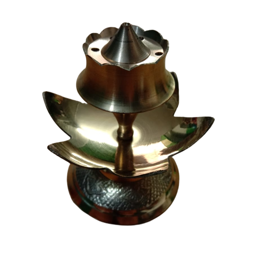 Brass Devdas Diya - Premium Brass Customizable Dimensions Elegant Gold Finish | Sturdy Lightweight Rust Proof Easy To Clean Handcrafted Artisan Design