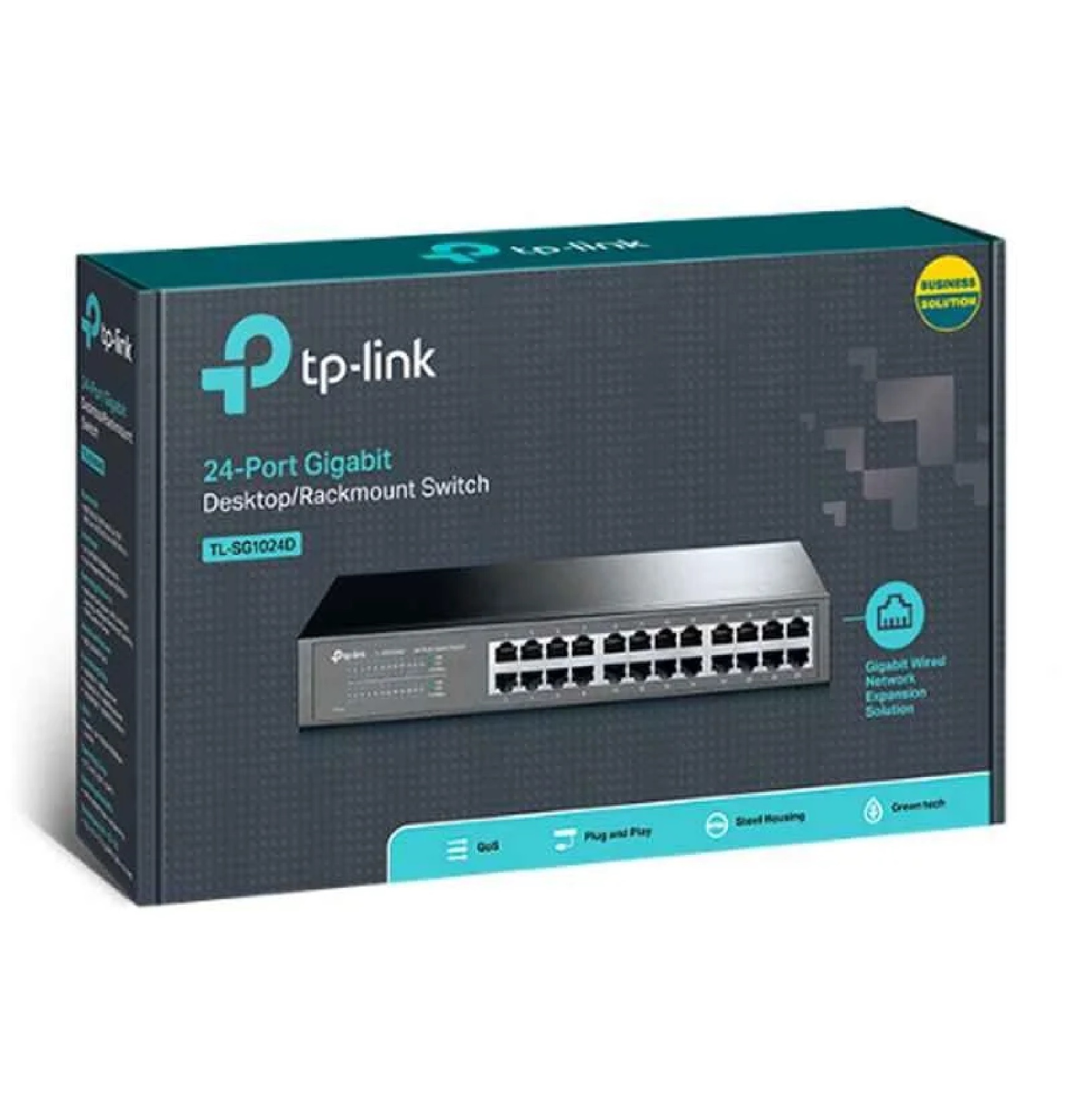 Tp-link 24 Ports Gigabit Desktop   Switch Tl-sg1024d - Dimension (L*w*h): 11.6x7.1x1.7 Inch (In)