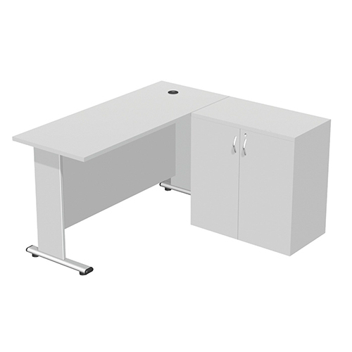 Easy To Clean L Shape Boss Cabin Desk
