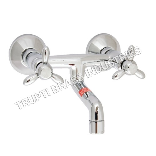 Single Lever Wall Mixer - Stainless Steel, Round Shape | Pipe Fittings, Durable Design