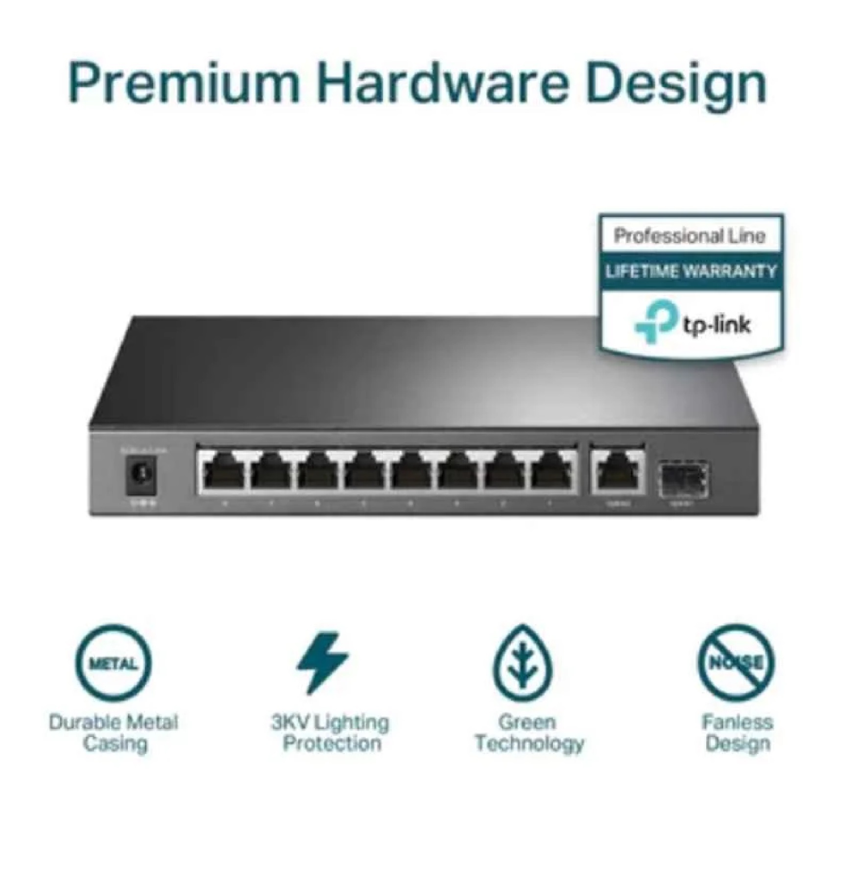 Tp-link Tl-sg1210p 10-port Gigabit Desktop Switch