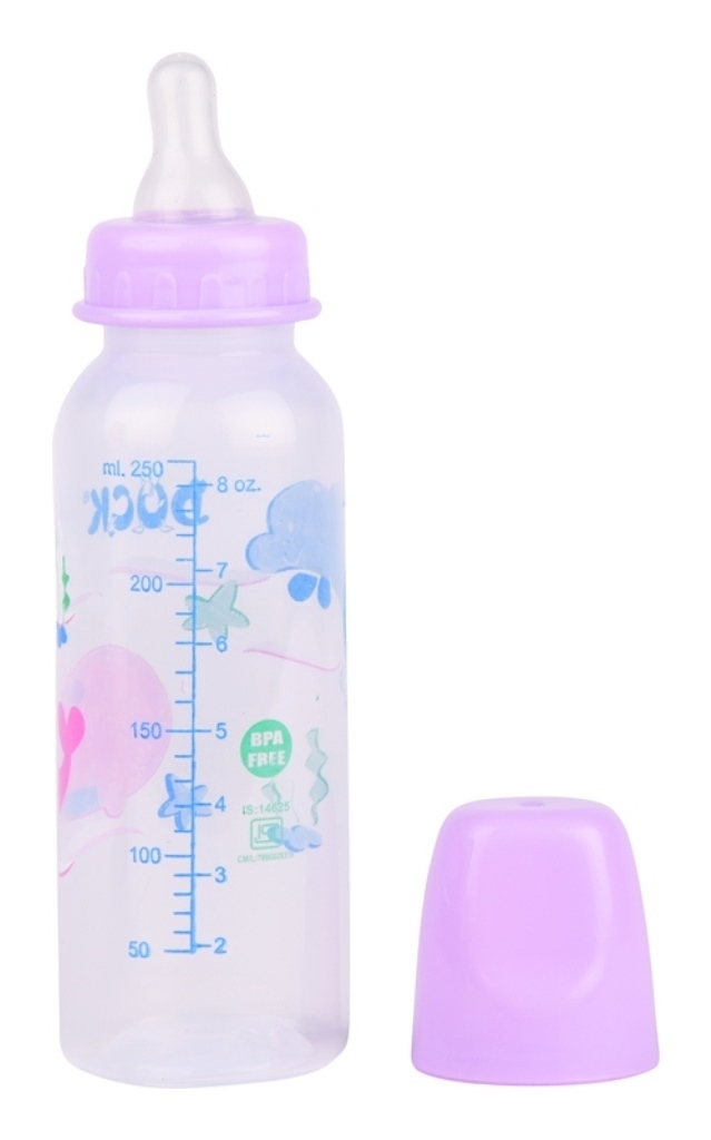 Ultra Feeder Big - Polypropylene Feeder, 0-18 Months, Pink & Purple | Bpa Free, Durable Design, Includes Silicone Nipple & Key Teether