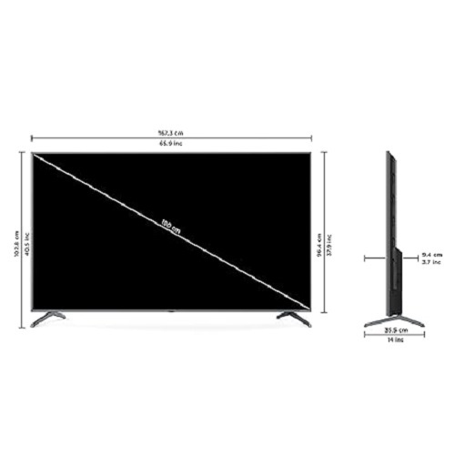 Vu Led Smart Tv - 55 Inch 4k Ultra Hd, Dolby Atmos Sound Enhancement, Ai Picture Booster, Android Os, Hdmi 2.1 & Bluetooth 5.0